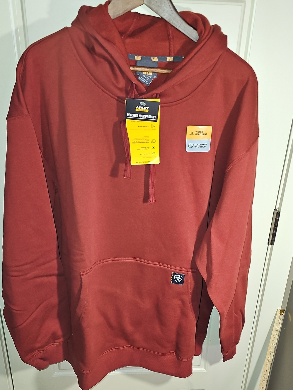 Ariat Men's Burnt Orange Pullover Hoodie Size XL